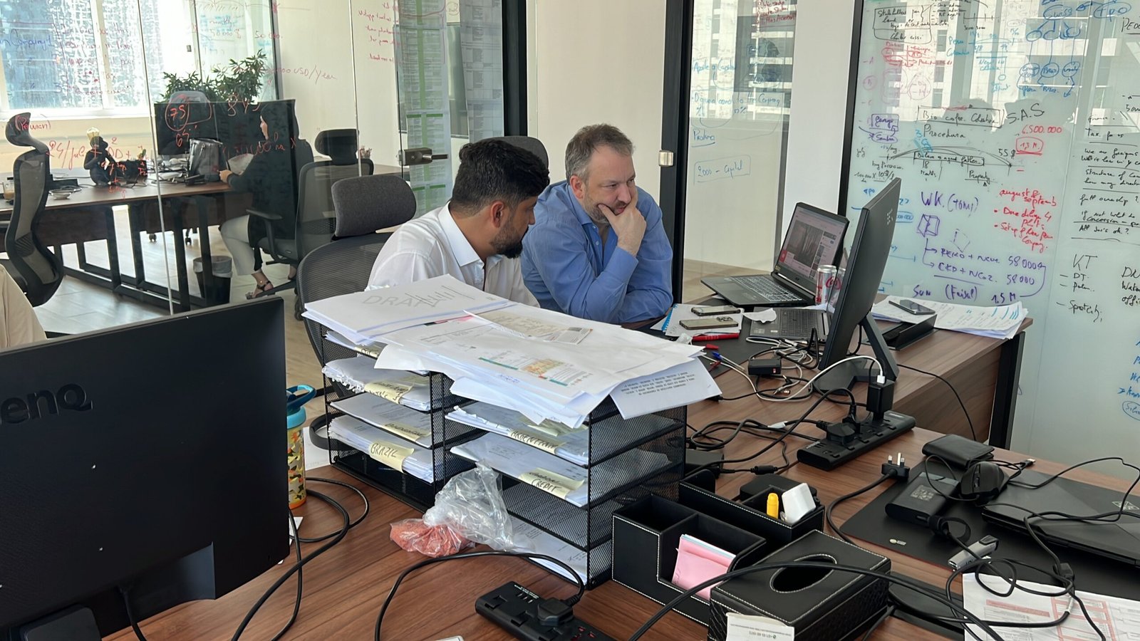 Hussain and Naesens strategic meeting for the property